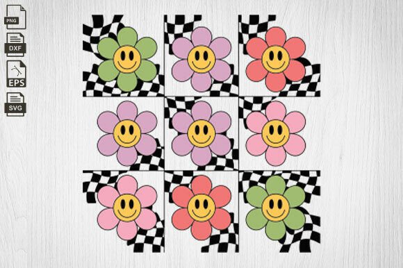 Design Review: Retro Checkered Flower Embroidery