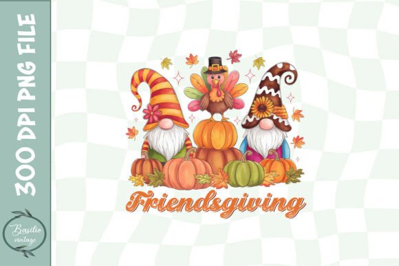 Fall Vibes: Reviewing Friendsgiving Gnomes Retro Fall PNG