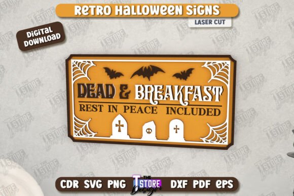 Halloween Retro Sign Laser Cut Wall Sign Review