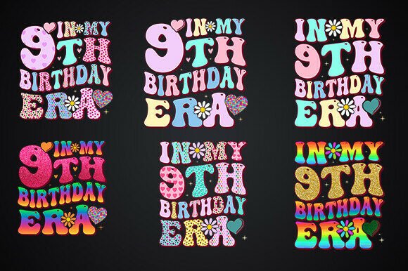 In MY 9th Birthday Era Retro Vibe Bundle