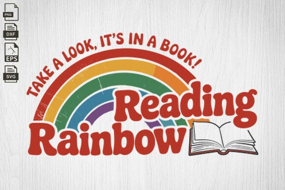 Reading Rainbow, Retro Librarian, Book