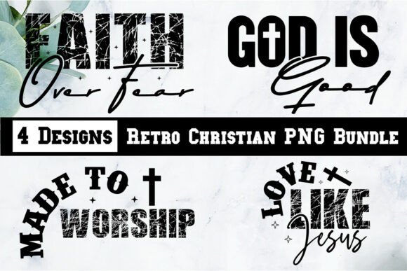 Retro Christian PNG Bundle Review