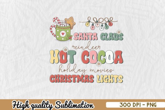 Retro Christmas Cocoa Santa Claus PNG Review