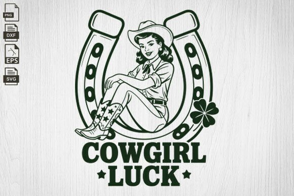 Retro Cowgirl Luck, Lucky Girl, Vintage Embroidery Review