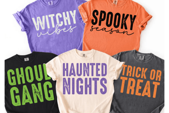 Retro Distressed Spooky Halloween PNG Review