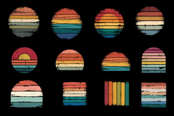 Retro Grunge Sunset Bundle Review