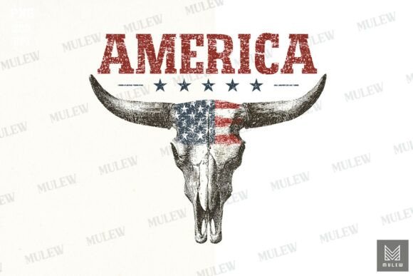 Retro Patriotic AMERICA 4th of July PNG Review
