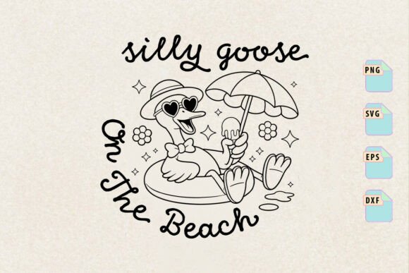 Retro Silly Goose PNG Review