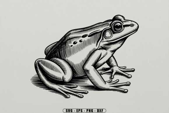 Vintage Frog Engraving SVG Review