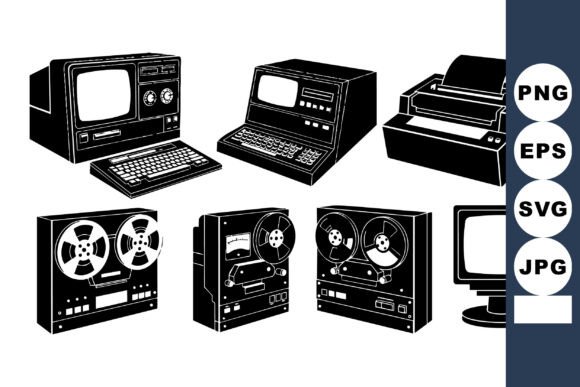 Vintage Retro Tech Clipart Set Review